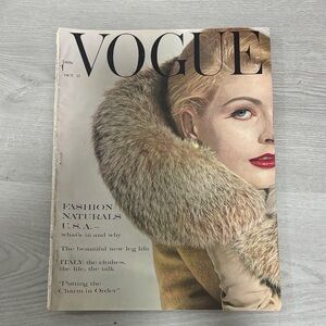 Vintage Vogue Magazine Cover 1960